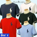 POLO by Ralph Lauren Boy'sビッグポニー半袖 鹿の子リンガーTシャツ  56%オフ