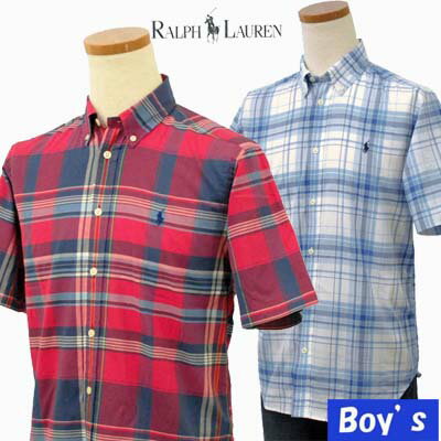 POLO by Ralph Lauren Boy's半袖 マドラスチェックシャツ【2011-Summer/NewModel】【ラルフローレン ボーイズ】 【楽ギフ_包装選択】【円高還元】激安 60%オフ【ラルフローレン ボーイズ】