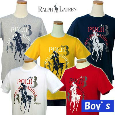 【希望小売価格の半額】POLO by Ralph Lauren Boy'sビッグポニー プリント半袖 Tシャツ【2012-Spring/NewColor】【ラルフローレン ボーイズ】 