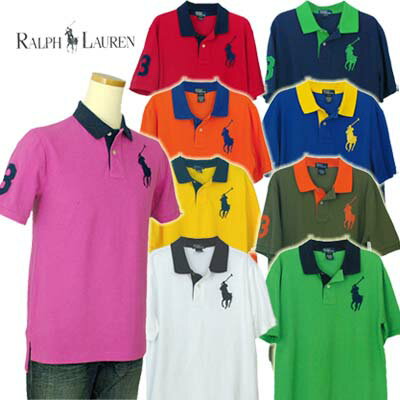 【ラルフローレン】POLO by Ralph Lauren Boy'sビッグポニー&"3" 半袖 鹿の子 ポロシャツ【2012-Summer/NewModel】【ラルフローレンボーイズ】 