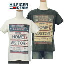 【10%OFFクーポン】HILFIGER DENIM トミーヒルフィガースコアーボード裏地、 プリント半袖Tシャツ【トミーヒルフィガー】