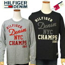 【10%OFFクーポン】HILFIGER DENIM Tommy Hilfiger ブルックリン 長袖プリントTシャツ【トミーヒルフィガーMEN'S】