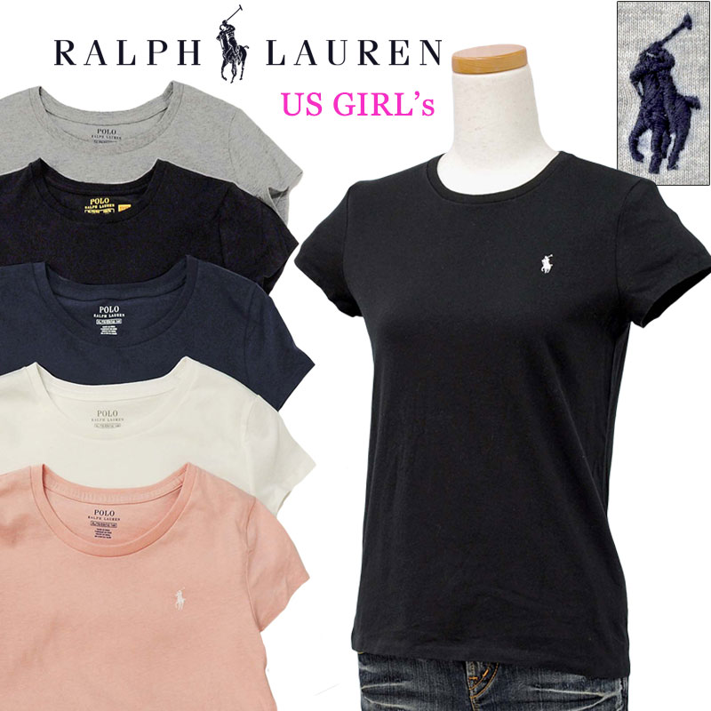 POLO by Ralph Lauren Girl's定番<strong>キャップ</strong>スリーブ 半袖Tシャツ<strong>ラルフローレン</strong> ガールズ送料無料