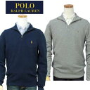 【最大5000円OFFクーポン】POLO by Ralph Lauren Men's鹿の子ハーフジップトレーナーXL,大きいサイズ【ラルフローレン】【送料無料】