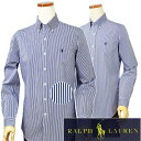 【最大5,000円OFFクーポン】POLO by Ralph LaurenMen's定番 80's Sueded ブロードクロスベンガルストライプ長袖シャツXL,XXL,大きいサイズ【ラルフローレンMen's】
