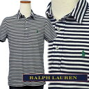 【10%OFFクーポン】POLO by Ralph LaurenラルフローレンMen's半袖ボーダー鹿の子ポロシャツ【2016-Spring/NewColor】【ラルフローレン メンズ】XL,大きいサイズ