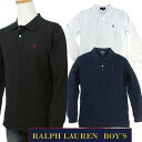 ★全商品10%OFFクーポン★POLO by Ralph Lauren Boy's長袖 鹿の子ポロシャツ【2018-Fall