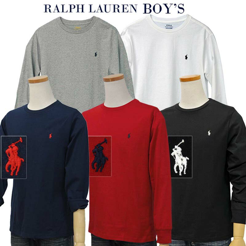 POLO by Ralph Lauren Boy's 定番,ベーシック 長袖ポイントTシャツ【<strong>ラルフローレン</strong> T シャツ】