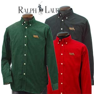 POLO by Ralph Lauren Boy'sラルフローレン トリプルポニー長袖 コ-デュロイ シャツ【ラルフローレン】 【楽ギフ_包装選択】【超円高還元 セール】激安 66%オフ【ラルフローレン ボーイズ】