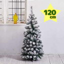 【1000円オフクーポン配布中 11/27 01:59まで 送料無料】クリスマスツリー 120cm 雪 ポップアップスノー ヌードツリー おしゃれ 北欧 簡単組立 冬 子供部屋 リビング カフェ オフィス インテリア 飾り Xmas 組み立て