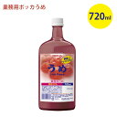 【送料無料】 ポッカサッポロ うめ 業務用 720ml 梅シロップ カクテル お酒割り材 梅サワー ハイボール