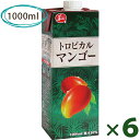 【送料無料】 ジューシー トロピカルマンゴー 1000ml×6本セット 紙パック入り ジュース 果汁30%