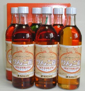 【期間限定送料500円】ハチミツ入り【りんご酢】　カネショウ 6本箱入りしょうがを入れて簡…...:chefkuwabara:10000793