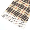 バーバリー MU ICON 92748 1001 (3777568 1001) IVORY CHECK カシミアマフラー BURBERRY　★新春初売りSALE★2011年秋冬コレクション新作