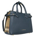 バーバリー BURBERRY バッグ レディース 2WAYハンドバッグ SM BANNER インクブルー 3983041 HHL:ABMVV 46600 INK BLUE【英国】