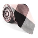 【最大5,000円クーポン配布中】バーバリー BURBERRY ネクタイ MANSTON.M ピンク(チェック柄) 4054920 ACDOK 6680B CHALK PINK 【送料無料】【英国】