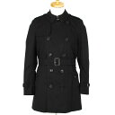 バーバリー BURBERRY コート メンズ トレンチコート ブラック KENSINGTON MID 3983338 DK 00100 BLACK 【送料無料】【英国】