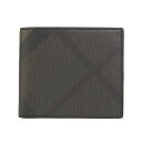 バーバリー BURBERRY 財布 メンズ 二つ折り財布(小銭入れ付) チョコレート/ブラックチェック LONDON CHECK FOLDING WALLET 3998943 SMV:PCAL 2070B CHOCOLATE/BLACK【英国】