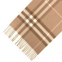 【最大4,500円クーポン】 バーバリー BURBERRY カシミアマフラー ワームトープチェック GIANT CHK CS 80226831 SC:CS A7213 WARM TAUPE【英国】