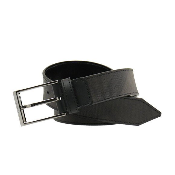 BURBERRY/バーバリー ベルト メンズ CLIFF35DN MSM　スモークドチェック 3909762 PCAL 0010T BLACK