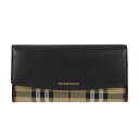 バーバリー BURBERRY 財布 レディース 長財布 ホースフェリーチェック/ブラック PORTER 3982453/4024987 HNC:ABHYB 00100 BLACK【英国】
