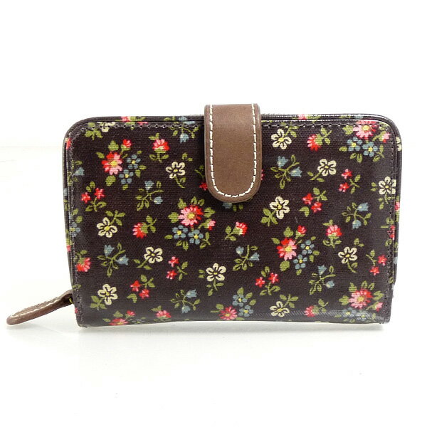 SALEy47OFFzLXLbh\ FOLDED ZIP WALLET BATH FLOWERS/CHARCOALtH[fBbhWbvEHbg C..