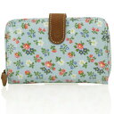 NEW30OFFCATH KIDSTON [㥹åɥ]FOLDED ZIP WALLETʥեǥåɥåץåȡBATH FLOWERSBLUE