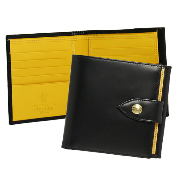 ETTINGER/GbeBK[ ܂z(Kt) ubN PURSE NOTECASE WITH 4 C/C SLOTS BRIDLE HIDE COLLECTION BH178JR BLACK ETTINGER Ă񂪁[