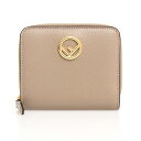 フェンディ FENDI 財布 レディース ラウンドファスナー二つ折り財布 トープ F IS FENDI MEDIUM WALLET 8M0407 A18B F0E65 TORTORA+ORO SOFT【ミニ財布】