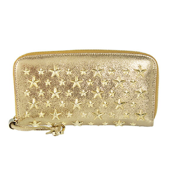 【送料無料】JIMMY CHOO/ジミーチュウ 財布 レディース ラウンドファスナー長財布 ゴールド/スタースタッズ 124 FILIPA [フィリッパ] GTR 098 GOLD/GOLD