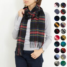 <strong>ジョンストンズ</strong> JOHNSTONS カシミアマフラー（カシミヤ） CASHMERE TARTAN SCARF WA000016 WA16【英国】