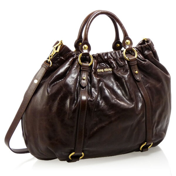 30OFF2010ǯߥ쥯󿷺ߥ奦ߥ奦 RR1708 X72 F0038 VITELLO LUX BRUCIATO 2WAY ϥɥХå MIUMIU Luxury Brand Selection