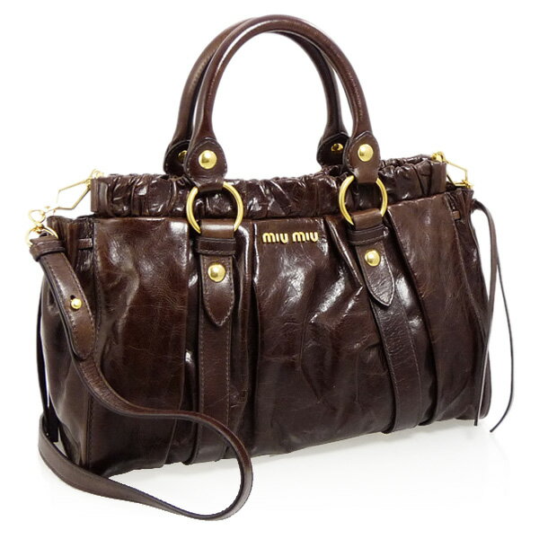 31OFF2010ǯߥ쥯󿷺ߥ奦ߥ奦 RT0383 X72 F0038 BRUCIATO 2WAYϥɥХå MIUMIU Luxury Brand Selection