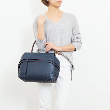 【5,000円クーポン対象】トッズ TOD'S バッグ レディース トートバッグ A4 ブルー TOD'S SMALL WAVE BAG XBWAMRWG201TOP U824　GALASSIA【business】