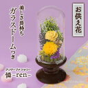 【あす楽】プリザーブドフラワー 仏花 仏壇用 ガラスドーム 花 プレゼント お悔やみ 供花 ペット プリザーブドフラワー 仏壇用 お悔やみ 法事 一周忌 四十九日 新盆 初盆 お盆 お彼岸 喪中見舞い 枯れない花 お供え 花 【HANAYUME 憐 ren】