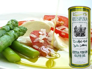 チュニジア産エキストラ・ヴァージン・オリーブオイル　ルスピナ　1L缶Extra Virgin Olive Oil Ruspina 1L (Tunisia)