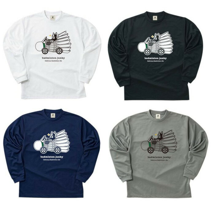 クラウディオ・パンディアーニ　バドカー+3 ロングDryTEE　BDJ18519　メンズ　2018AW　バドミントン ゆうパケット（メール便）対応 ラッキーシール対応の画像