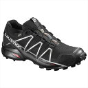 【在庫品】 サロモンSPEEDCROSS 4 GTXBLACK/BLACK/SILVER METALLIC-XL38318100ランニング ジョギング マラソン レーシング トレイルランニング シューズメンズ 男性用Salomon 2017年秋冬モデル 送料無料