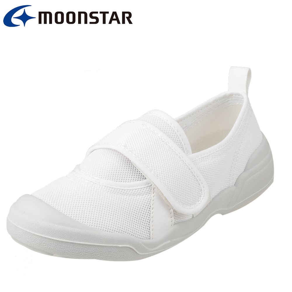 オトナノウワバキ 大人の上履き 2 11210561L レディース 大人用上履き 室内履き 軽量 リハビリ 介護 病院 甲ベルト 着脱簡単 ホワイト (小さいサイズ)