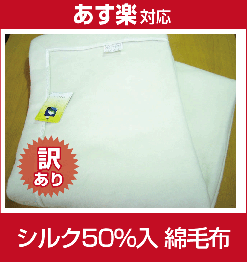 【即納！最低価格保証！】年中快適♪毛布 訳アリ！・健康繊維！シルク50%入りアレルギー、アトピー、喘息の方にも最適！シルク毛布・絹毛布・綿毛布 シングル 