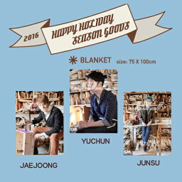 JYJ ブランケット　2016 HAPPY HOLIDAY SEASON GOODS 公式　<strong>ジェジュン</strong>　ユチョン ジュンス　jyj 公式<strong>グッズ</strong>