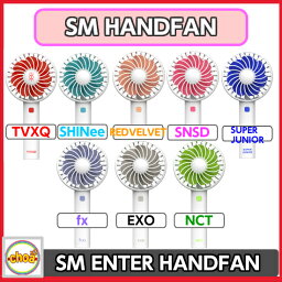 SM ARTIST OFFICIAL HANDY FAN TVXQ! SUPERJUNIOR SNSD SHINee F(x) EXO REDVELVET NCT [SM TOWN] <strong>公式グッズ</strong> OFFICIAL MD