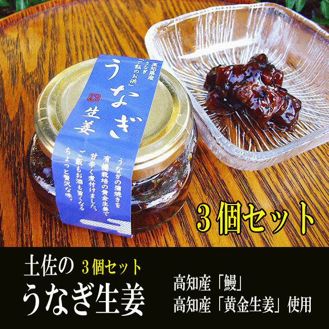 ★土佐の「うなぎ生姜」 80g×3個セット 高知産「鰻」と高知産「黄金生姜」使用★ご飯のお…...:chokuhan:10046877