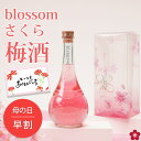 梅酒 母の日 早割 お酒 ギフト 誕生日プレゼント 手土産 女性 かわいい 絶対喜ぶ 可愛い blossom さくら梅酒 瓶がおしゃれ 人気 成人式 女子 飲みやすい 送料無料 誕生日 お祝い 出産 内祝い テレビ 義母 お義母さん 義理のお母さん