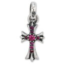 CHROME HEARTS(Nn[c)FCH CROSS Baby FAT Charm w/Pave Ruby(CHNXxCr[FAT`...