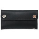 【STANLEY GUESS スタンリーゲス Wallet ウォレット】ロングロゴ&ウッドボタンウォレットw/スナップフラットポケットw/グロメット【送料無料】