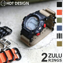 腕時計 ベルト ウォッチ HDT DESIGN ZULU 2RING バリスティック<strong>ナイロン</strong> NATOベルト スタンダード 2リング <strong>20mm</strong> 22mm 24mm