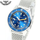 時計 腕時計 ダイバーズ イタリア SQUALE スクワーレ PROFESSIONAL プロフェッショナル オーシャン 1521-026 ダイバーズ 500m防水 メッシュブレス AUTOMATIC 自動巻き【Pt10】