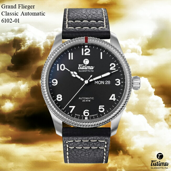 TUTIMA GLASHUTTE ``}EOXqbe Grand Flieger Classic Automatic 6102-01yzyYzyrvzy~^[EHb`z