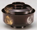 4.5寸天竜寺椀 溜に鯉【椀物】【煮物椀】【椀盛り】【菜盛り椀】【雑煮椀】【多用椀】【正月に】【食洗機対応】【W-11-7】